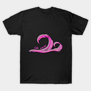 pink life wave T-Shirt